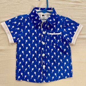 George Hats Button up Palm Shirt